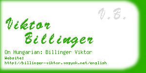 viktor billinger business card